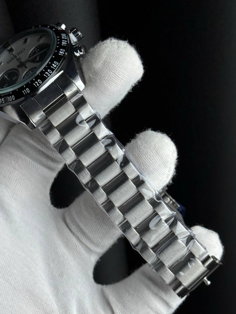Motorsport chronograph watch with steel bracelet – ZENO