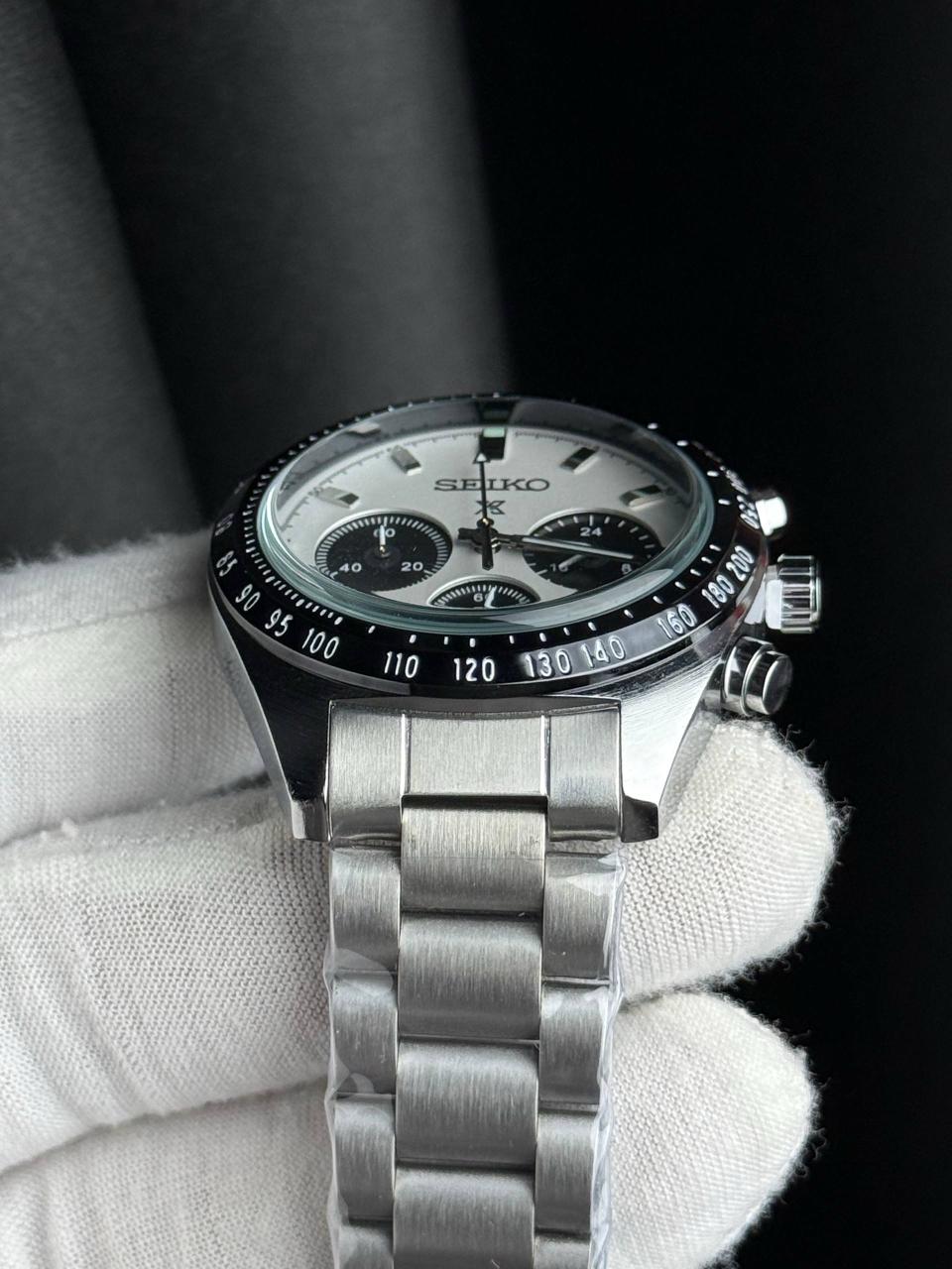Motorsport chronograph watch with steel bracelet – ZENO