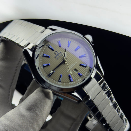 Teak dial quartz watch with sky blue dial – ZENO Bangladesh